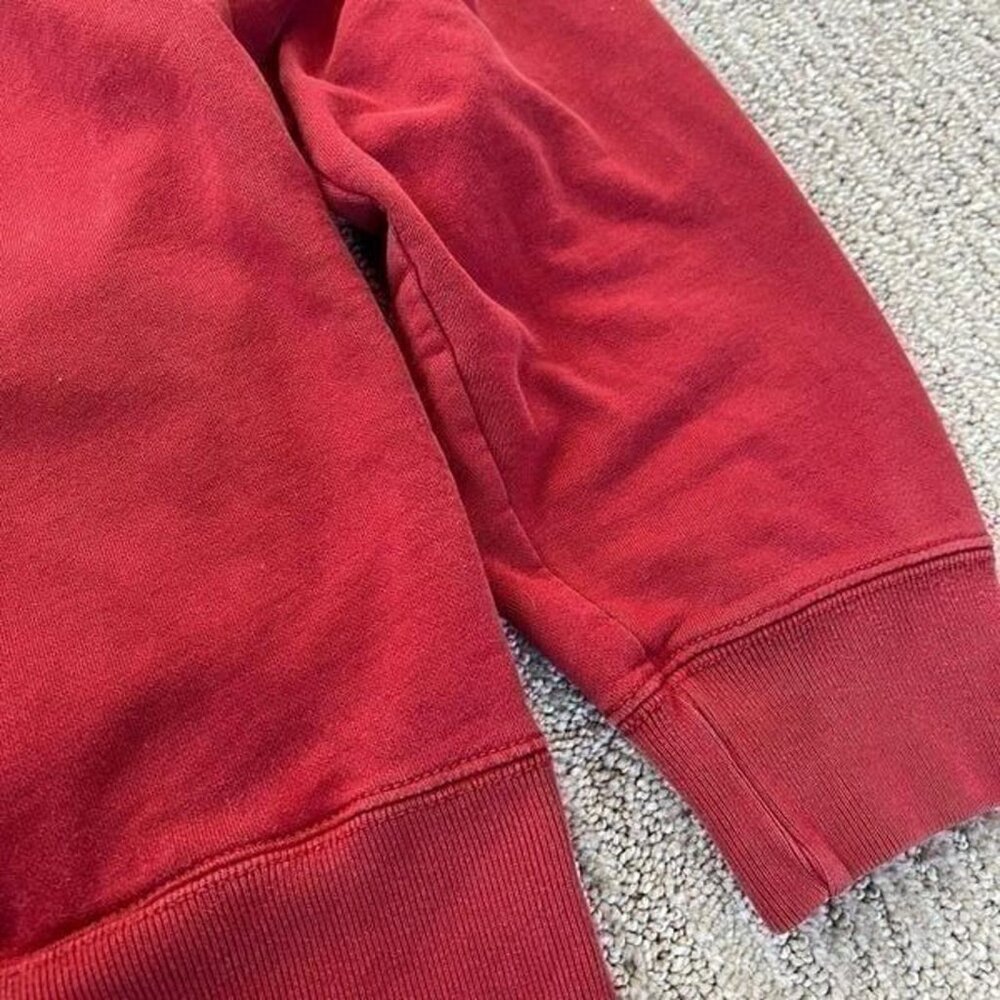 Vtg 90s Polo Ralph Lauren Mens Spellout Flag Half Zip Sweatshirt